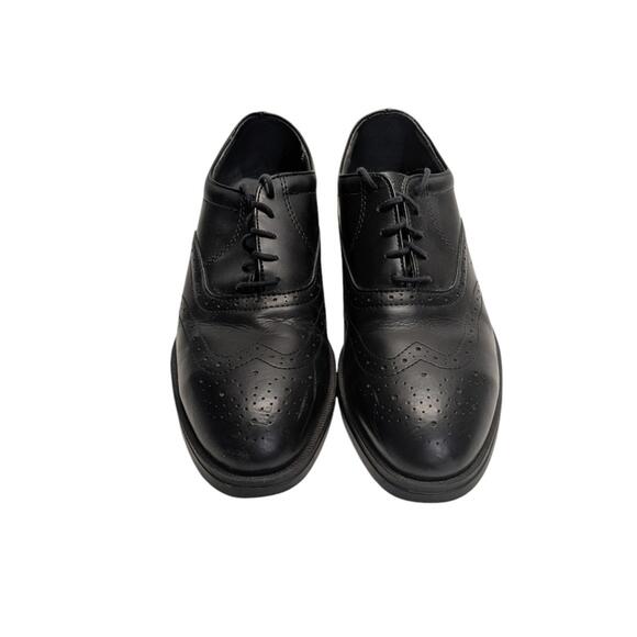 Black Leather Oxford Shoes - Picture 2 of 8